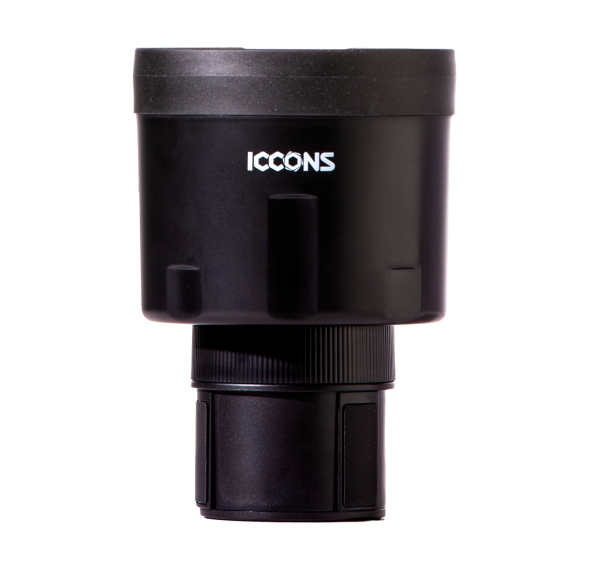 ICCONS /  YABBY EXPANDABLE CAR CUP HOLDER - BLACK